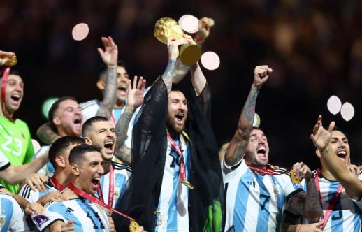 Đương kim vô địch của World Cup - đội tuyển Argentina của Messi và các đồng đội